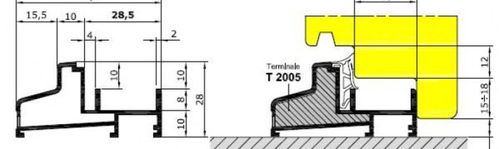 Κατωκάσι Αλουμινίου AL-2000 σχέδιο